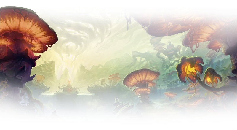 Harandar: a forest of giant glowing mushrooms